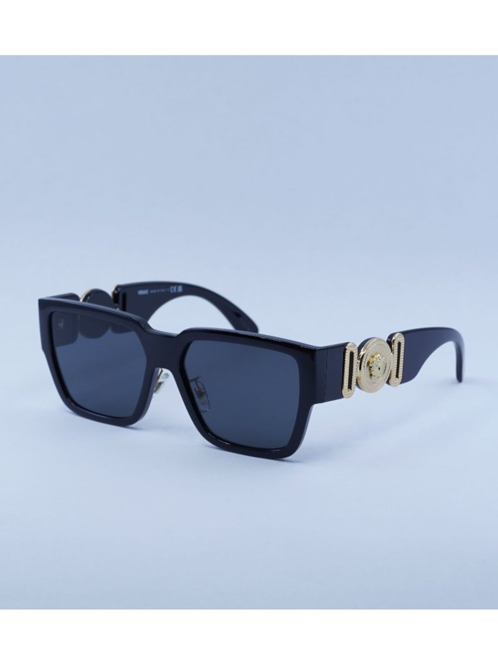 Versace VE4483D GB1/87 Sunglasses Black Square Frame, Grey Lenses